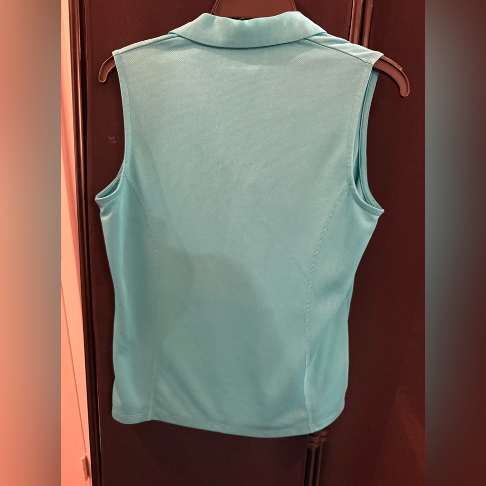 2 PGA Tour sleeveless tops. Sz. M Fushia & Teal - Picture 5 of 9